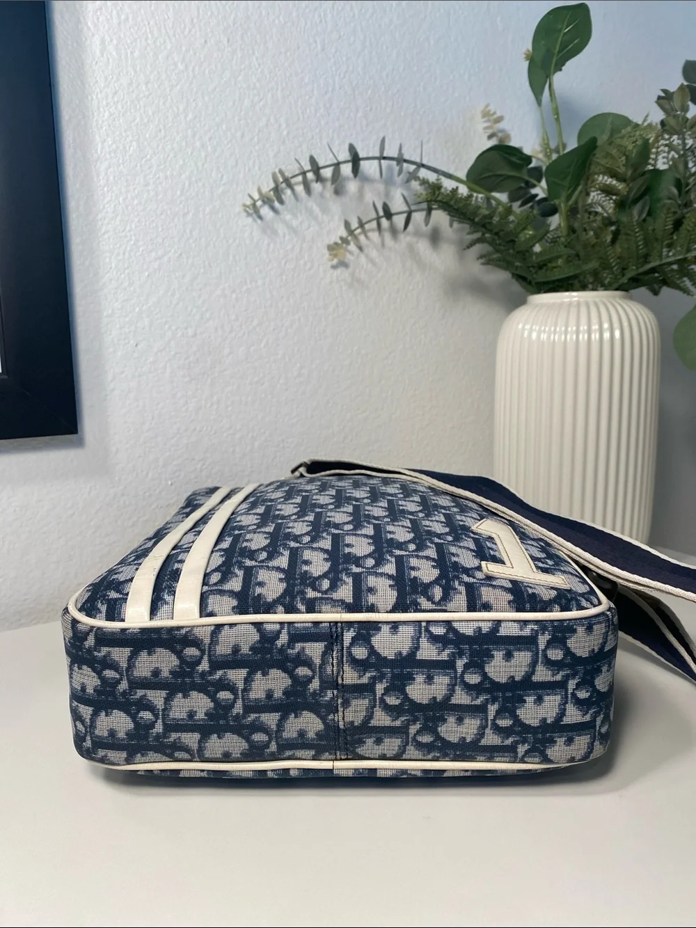 Vintage Christian Dior John Galliano Oblique Trotter Number 1 Messenger Bag - Picture 8 of 17
